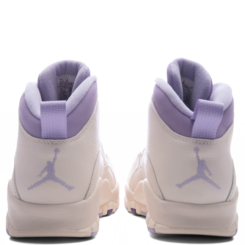 Women's Air Jordan 10 Retro 'Hydrangeas' - Chalk/Wild Grape/Hydrangeas