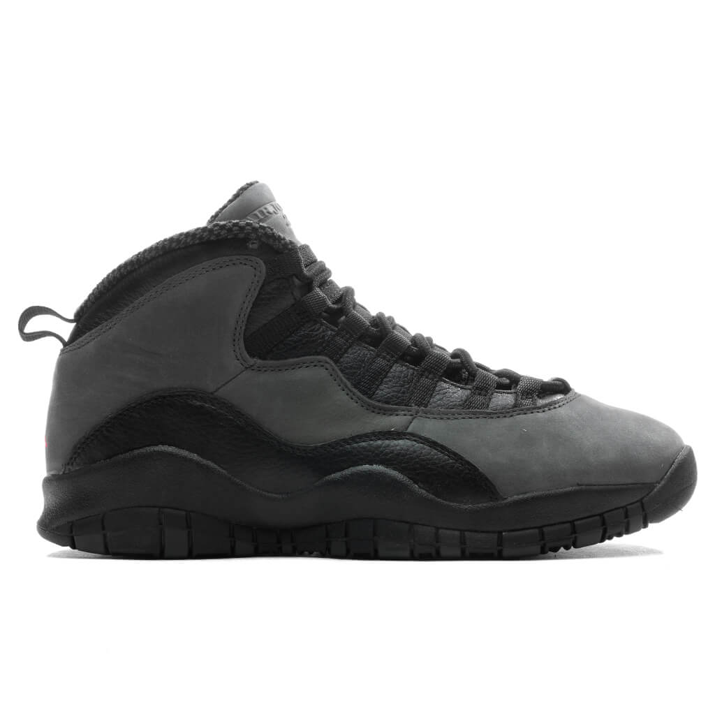 Air Jordan 10 Retro 'Shadow' - Charred Grey/True Red/Black