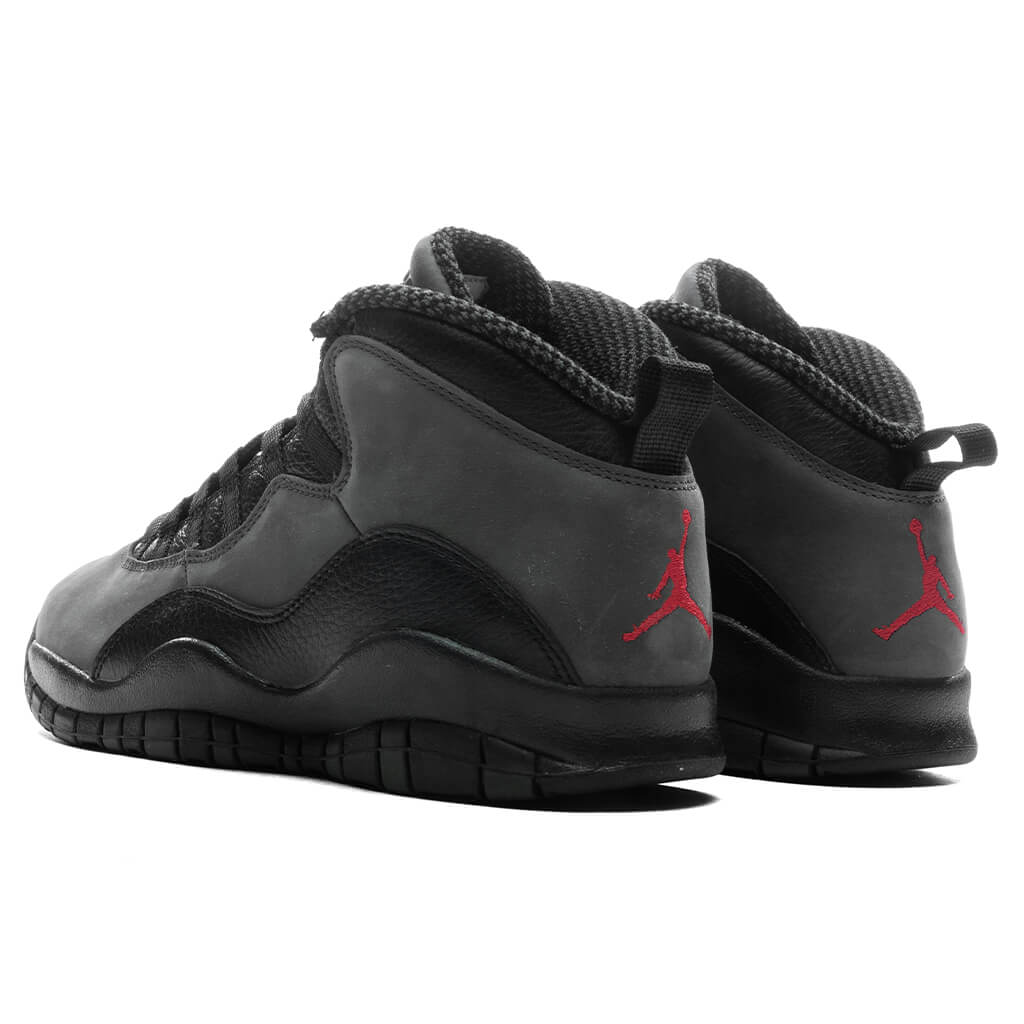 Air Jordan 10 Retro 'Shadow' - Charred Grey/True Red/Black