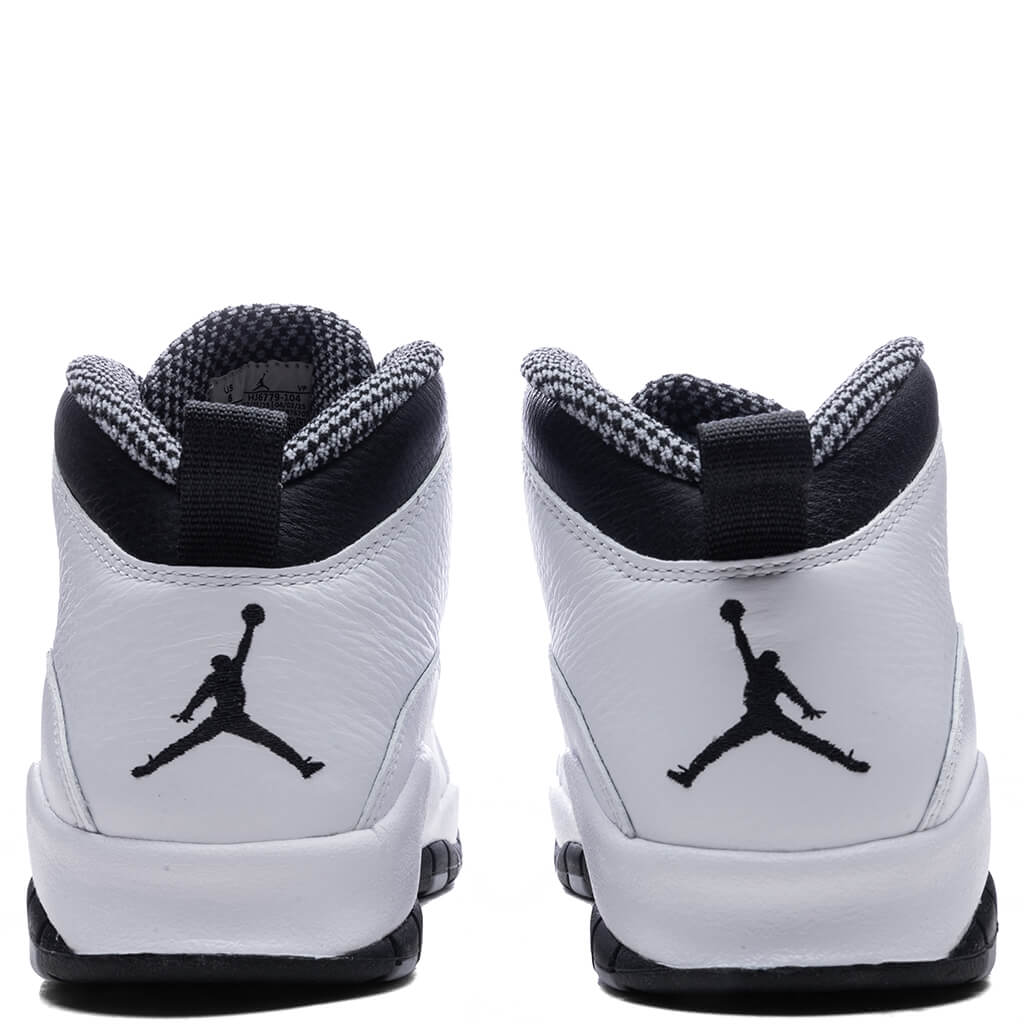 Air Jordan 10 Retro 'Steel' - White/Black/Light Steel Grey/Dark Powder Blue
