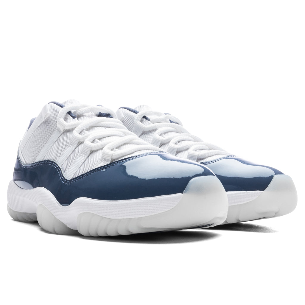 Air Jordan 11 Retro Low - White/Midnight Navy/Diffused Blue