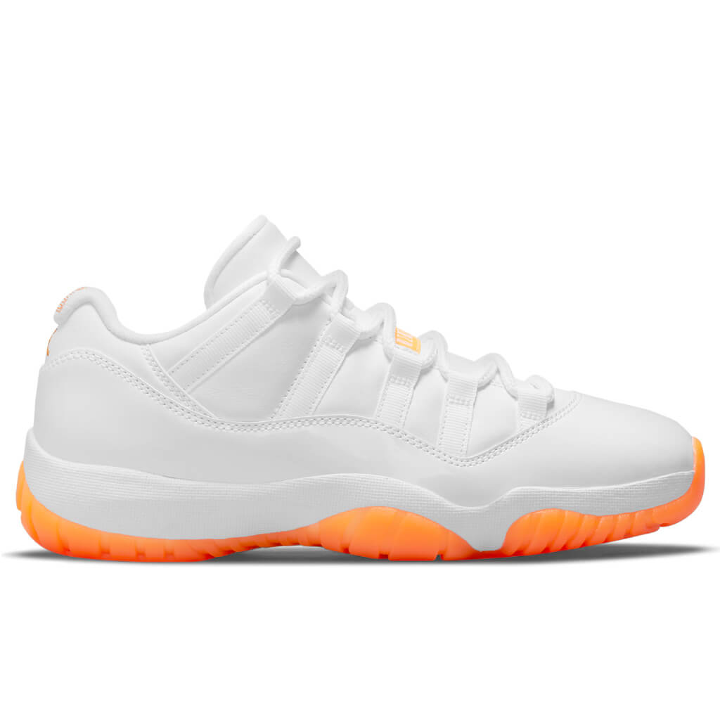 Women's Air Jordan 11 Retro Low - White/Bright Citrus