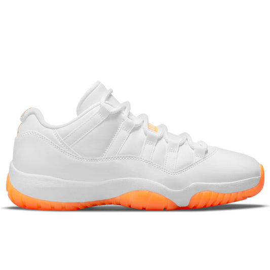 Women's Air Jordan 11 Retro Low - White/Bright Citrus