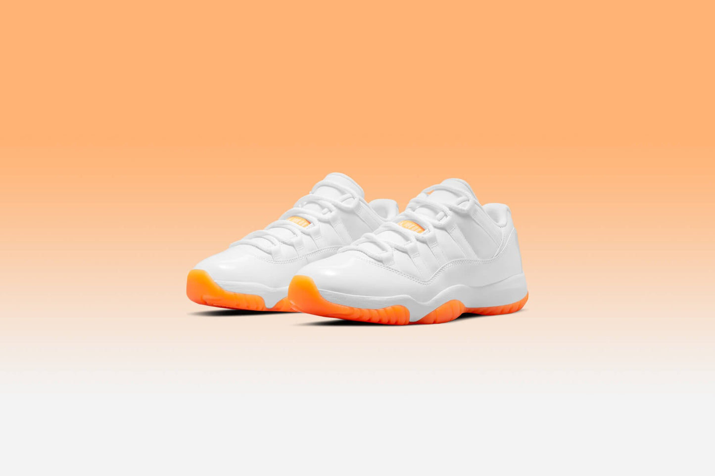 Women's Air Jordan 11 Retro Low - White/Bright Citrus