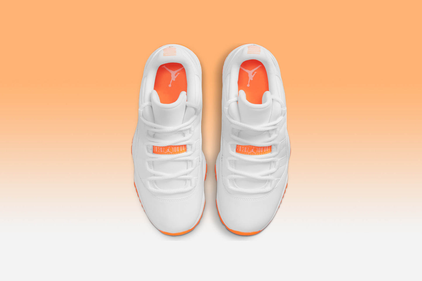 Women's Air Jordan 11 Retro Low - White/Bright Citrus