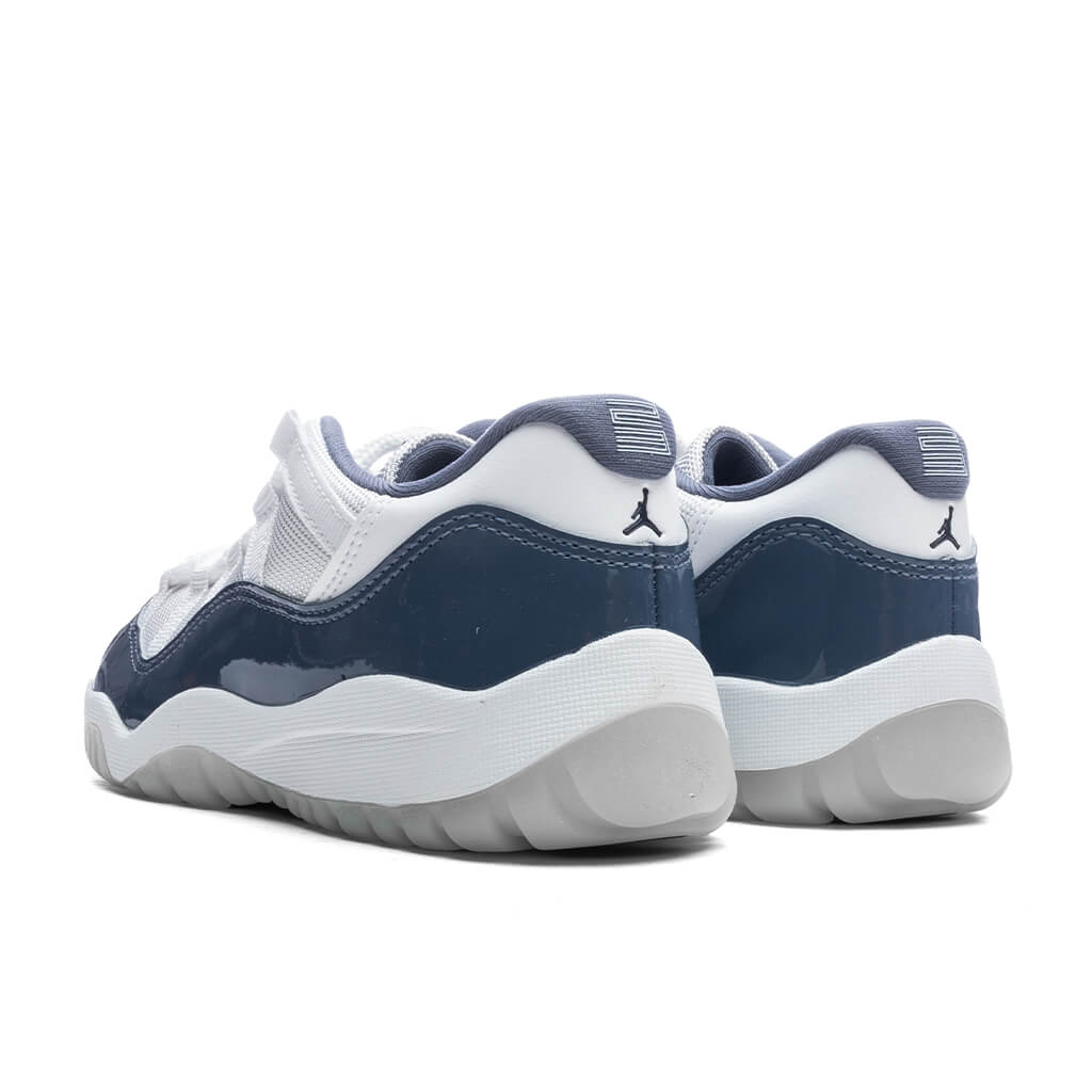 Air Jordan 11 Retro Low (GS) - White/Midnight Navy/Diffused Blue