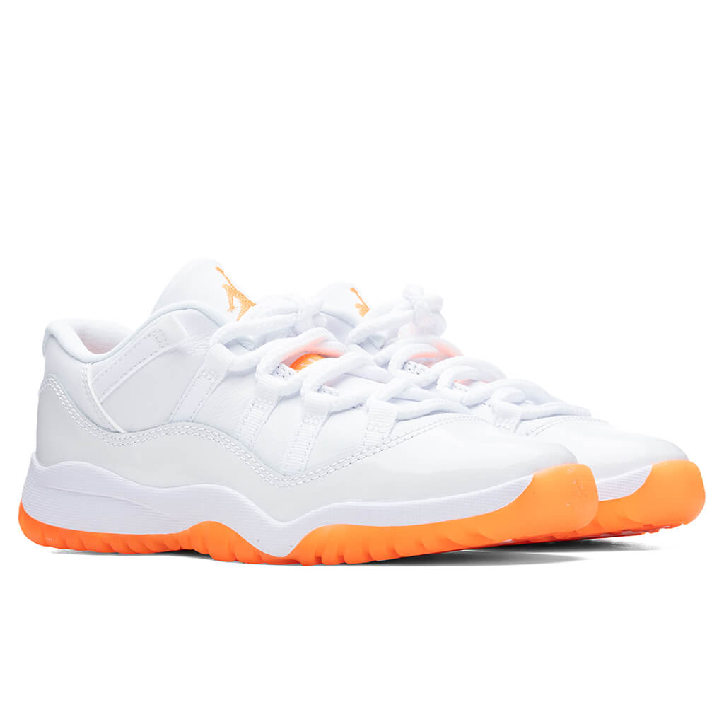 Air Jordan 11 Retro Low (PS) - White/Bright Citrus