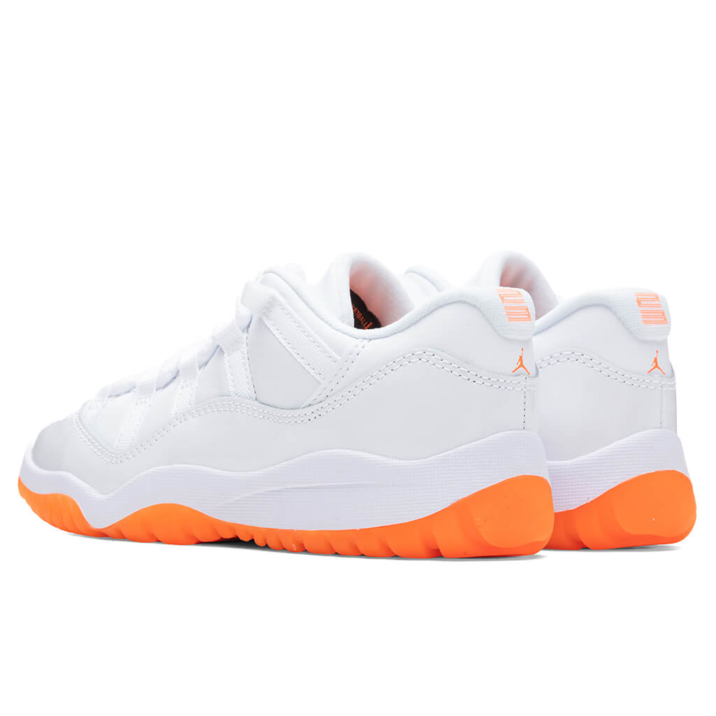 Air Jordan 11 Retro Low (PS) - White/Bright Citrus