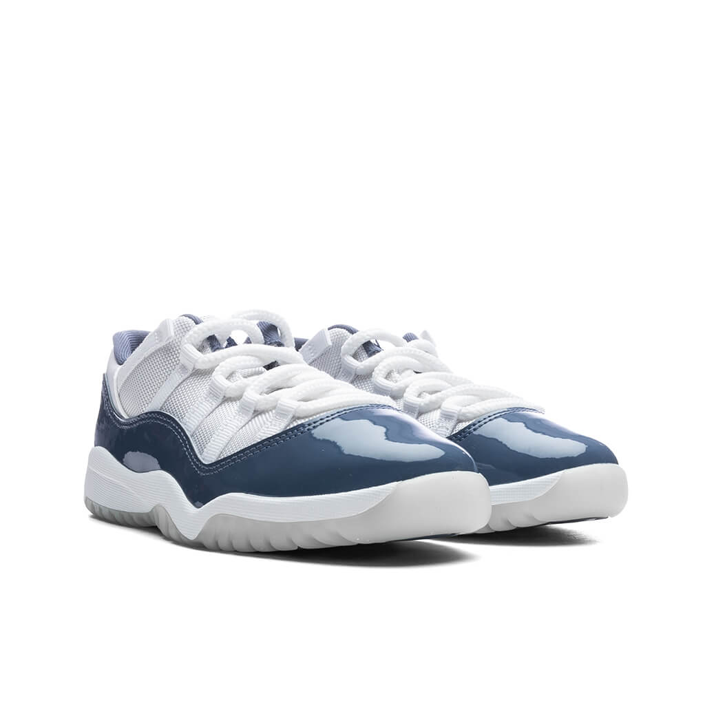 Air Jordan 11 Retro Low (PS) - White/Midnight Navy/Diffused Blue