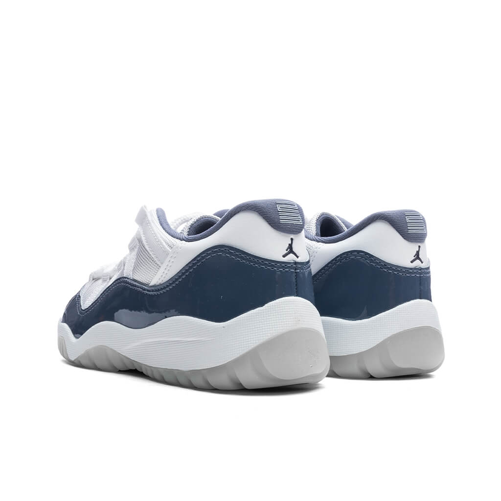 Air Jordan 11 Retro Low (PS) - White/Midnight Navy/Diffused Blue