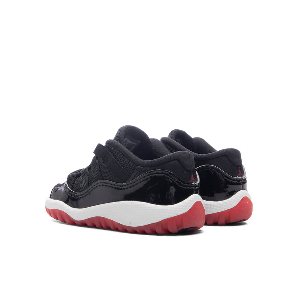 Air Jordan 11 Retro Low 'Bred' (TD) - Black/Varsity Red/White