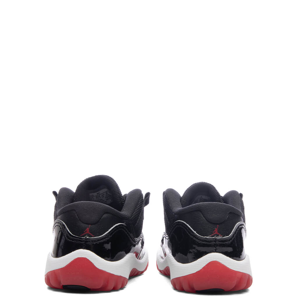 Air Jordan 11 Retro Low 'Bred' (TD) - Black/Varsity Red/White