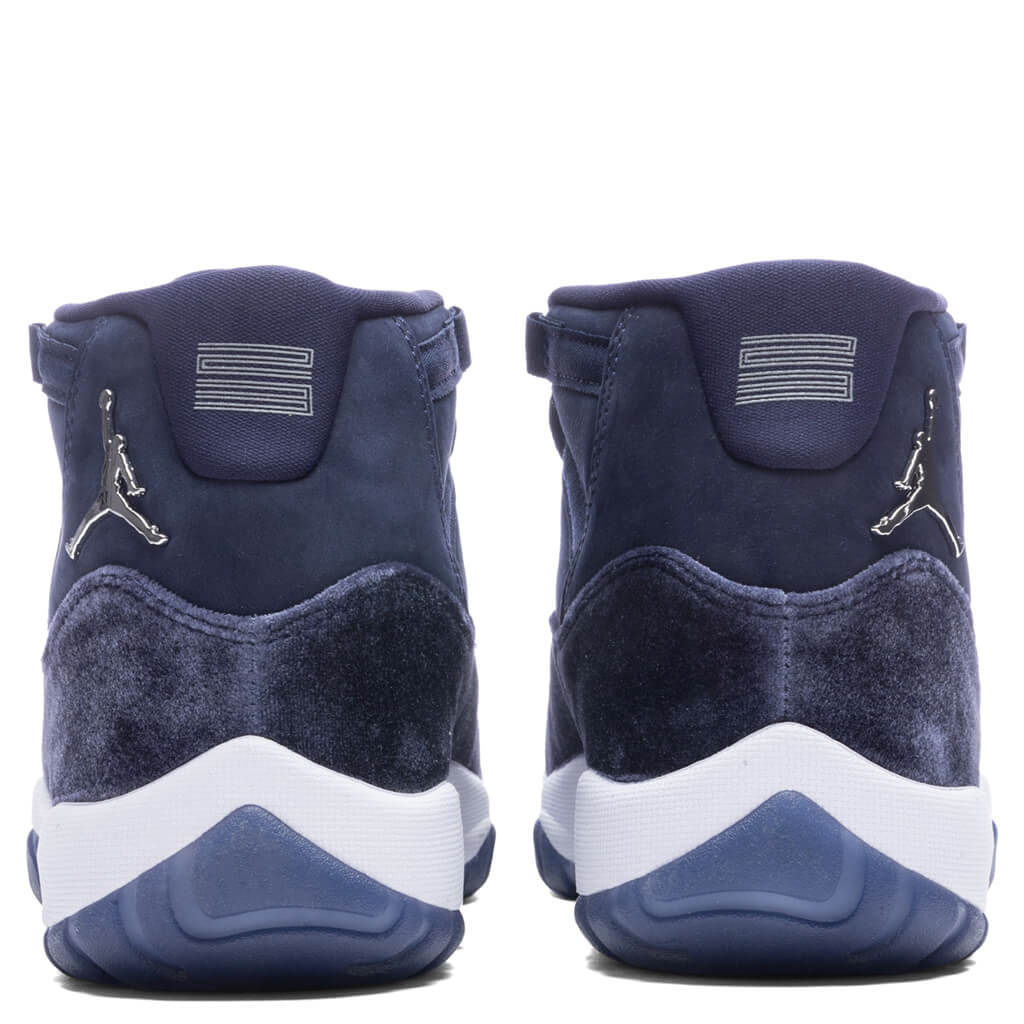 Women's Air Jordan 11 Retro - Midnight Navy/Metallic Silver/White