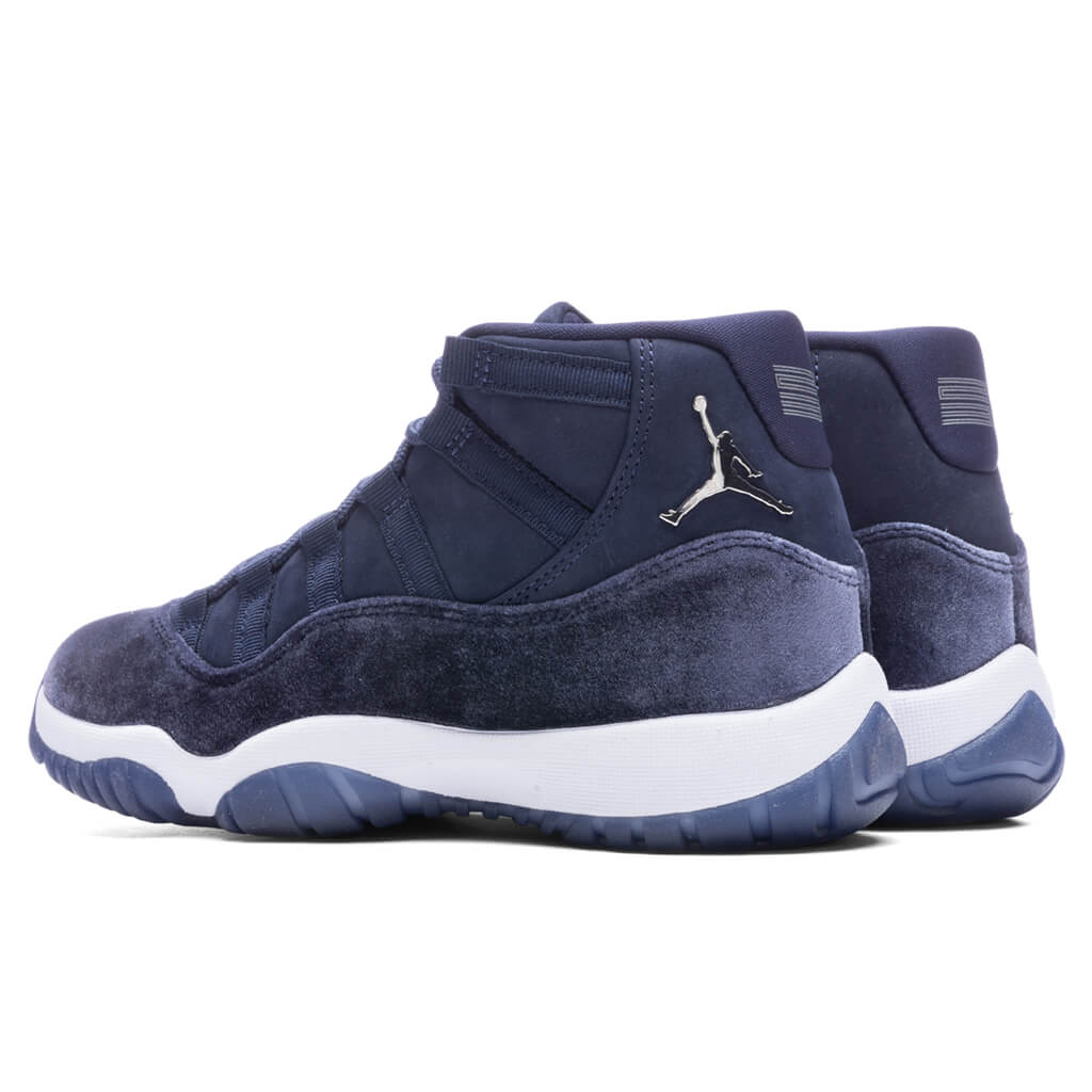 Women's Air Jordan 11 Retro - Midnight Navy/Metallic Silver/White