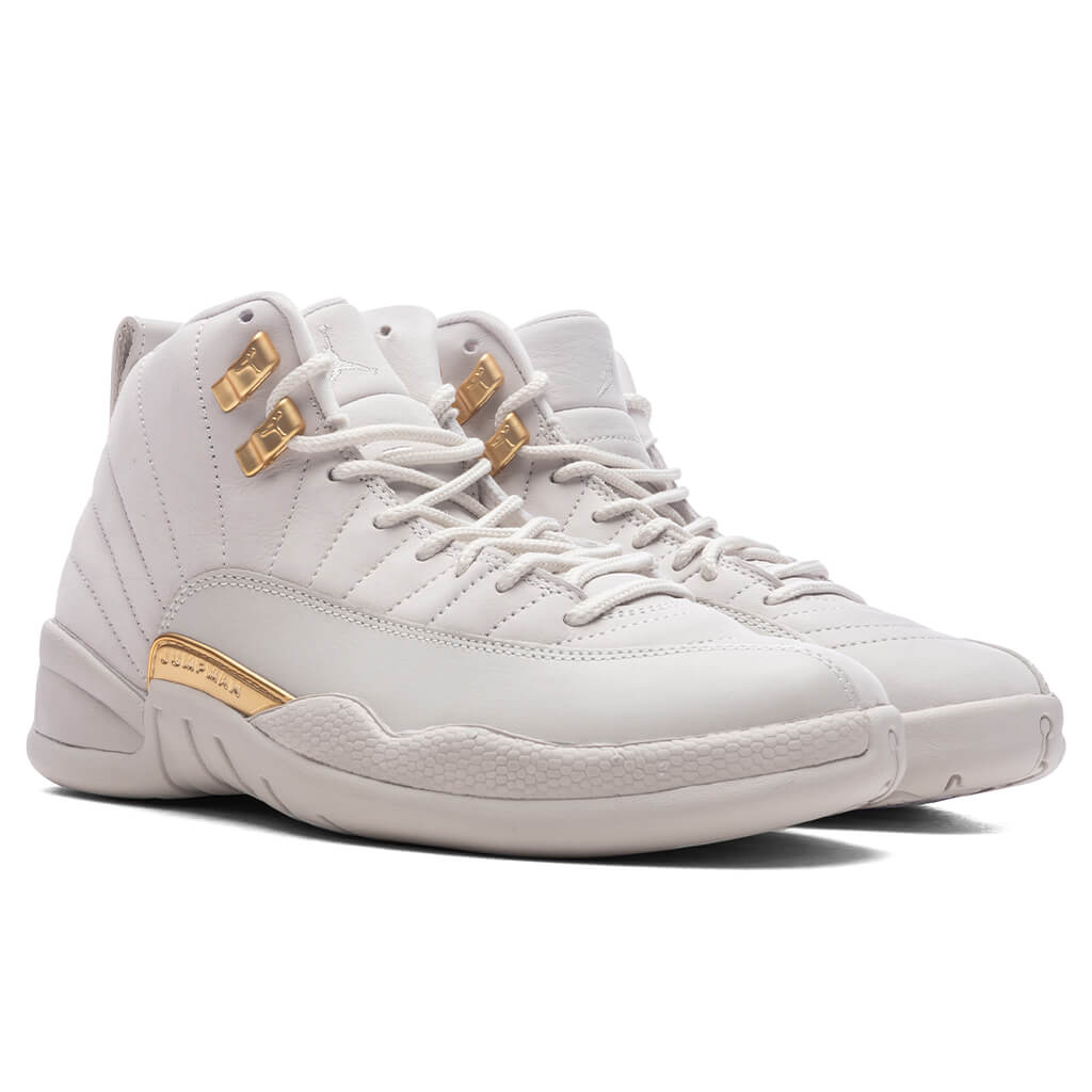 Women's Air Jordan 12 Retro - Phantom/Metallic Gold/White