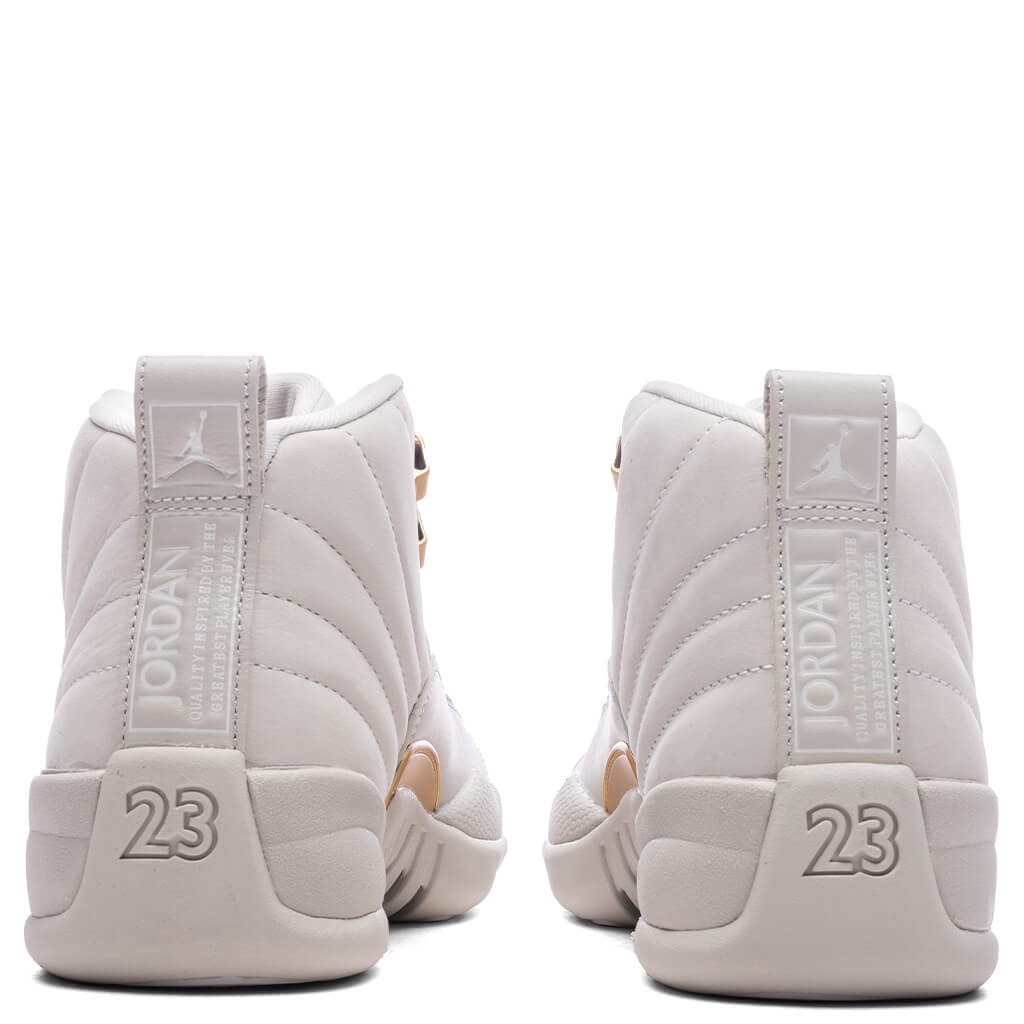 Women's Air Jordan 12 Retro - Phantom/Metallic Gold/White