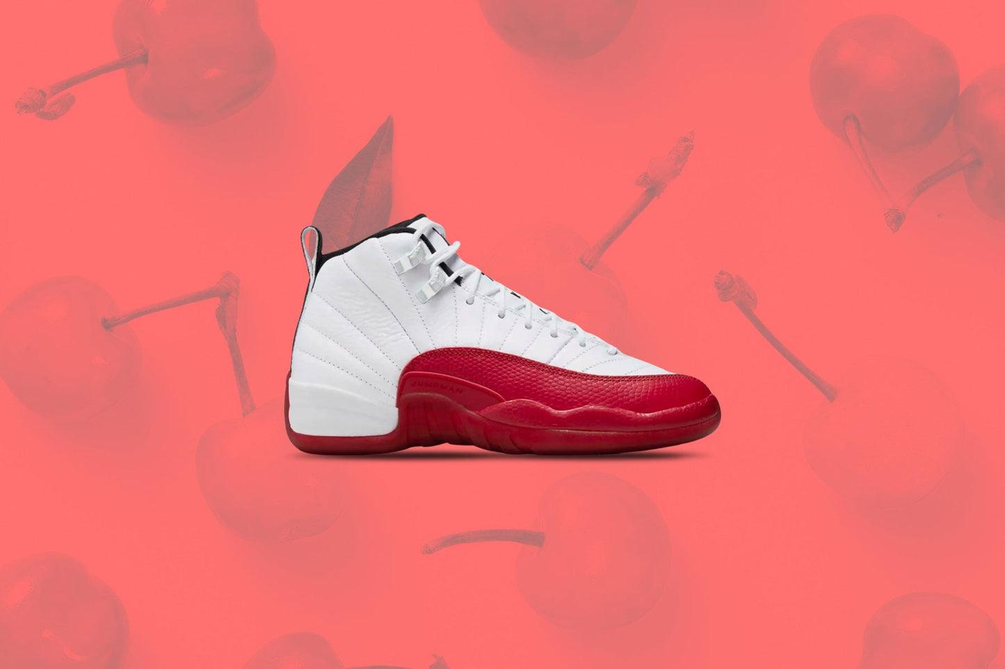 Air Jordan 12 Retro (GS) 'Cherry' - White/Black/Varsity Red