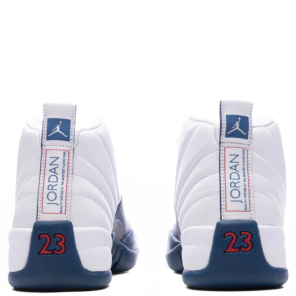 Air Jordan 12 Retro 'French Blue'  - White/French Blue/Metallic Silver