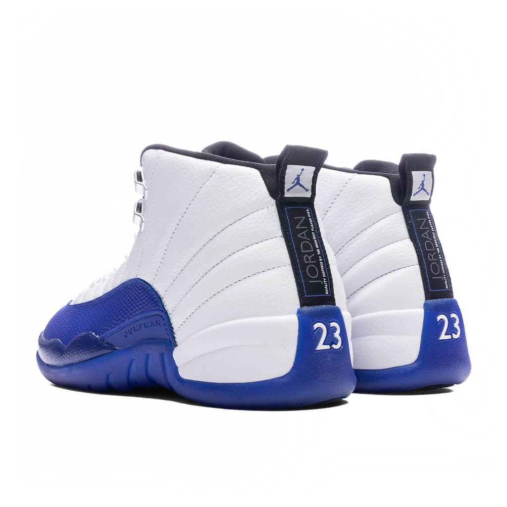 Air Jordan 12 Retro (GS) 'Blueberry' - White/Black/Game Royal