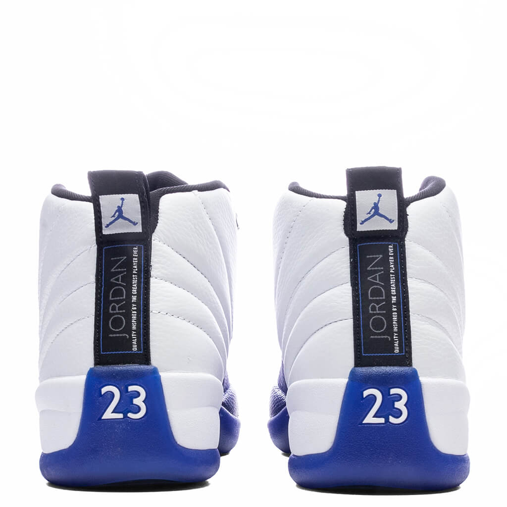 Air Jordan 12 Retro (GS) 'Blueberry' - White/Black/Game Royal