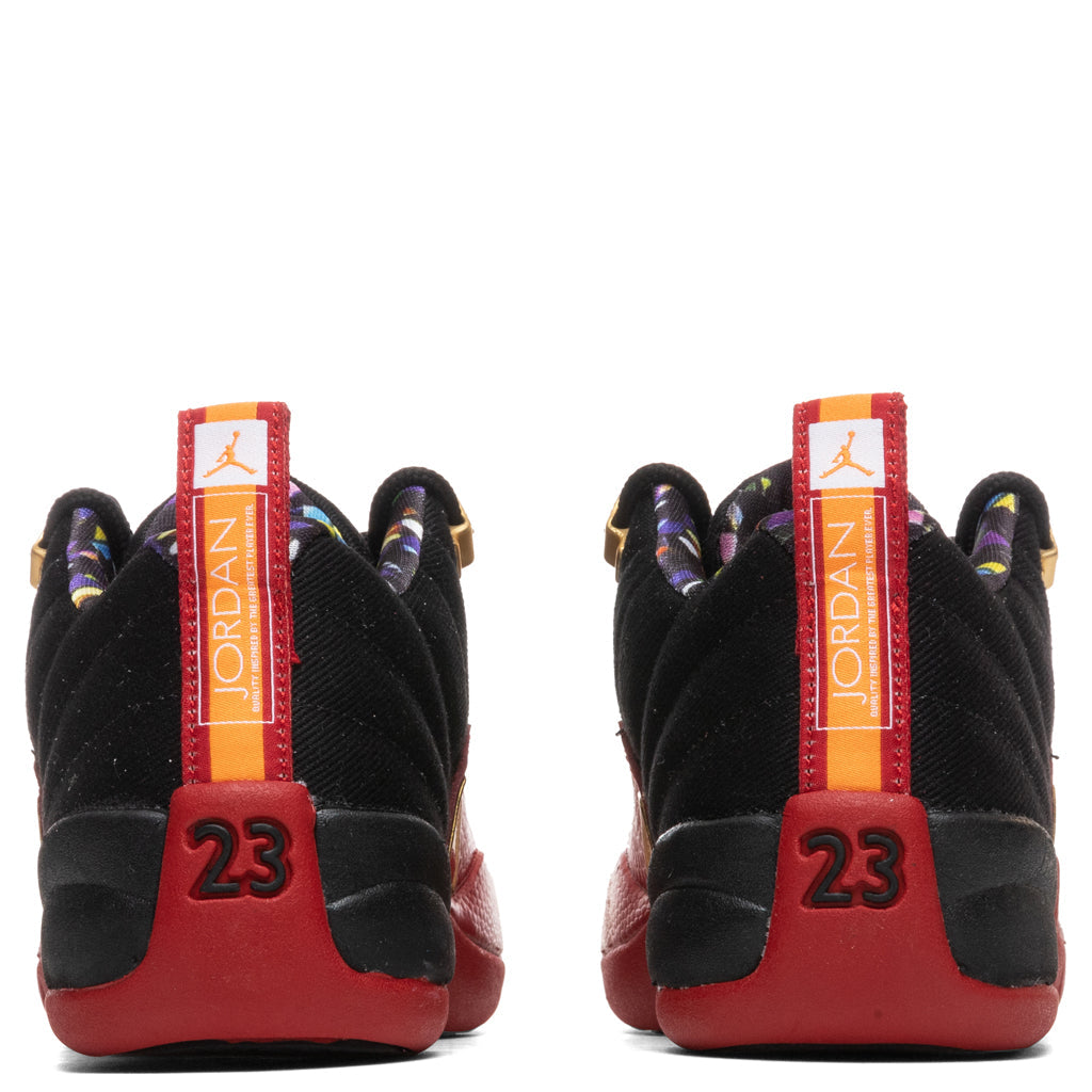 Air Jordan 12 Retro Low SE (GS) "Super Bowl" - Black/Varsity Red