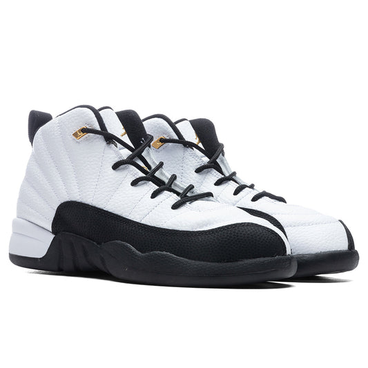 Air Jordan 12 Retro (PS) "Royalty Taxi" - White/Metallic Gold