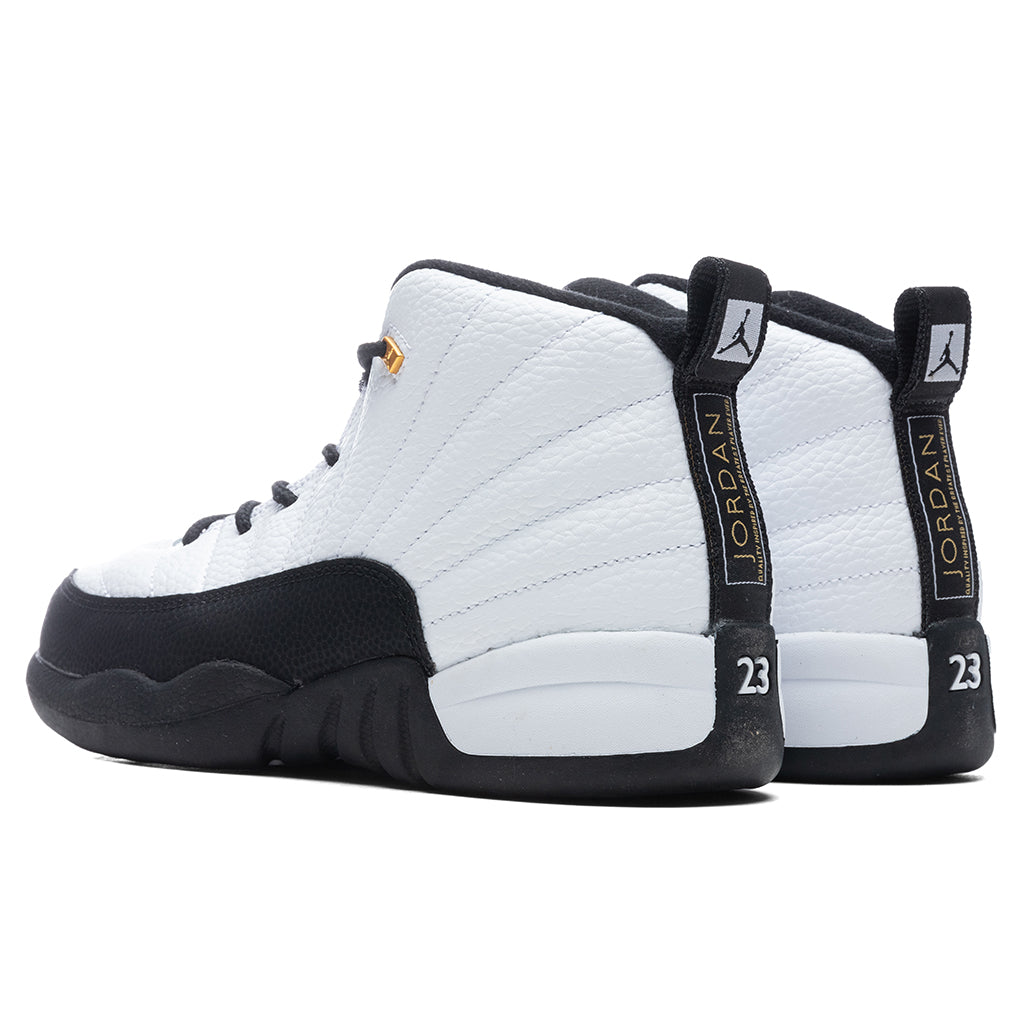 Air Jordan 12 Retro (PS) "Royalty Taxi" - White/Metallic Gold