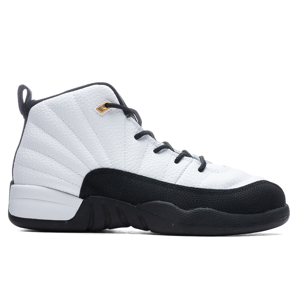 Air Jordan 12 Retro (PS) "Royalty Taxi" - White/Metallic Gold