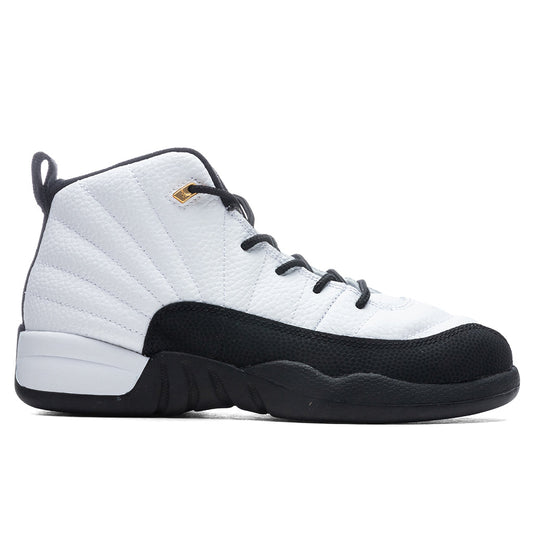 Air Jordan 12 Retro (PS) "Royalty Taxi" - White/Metallic Gold
