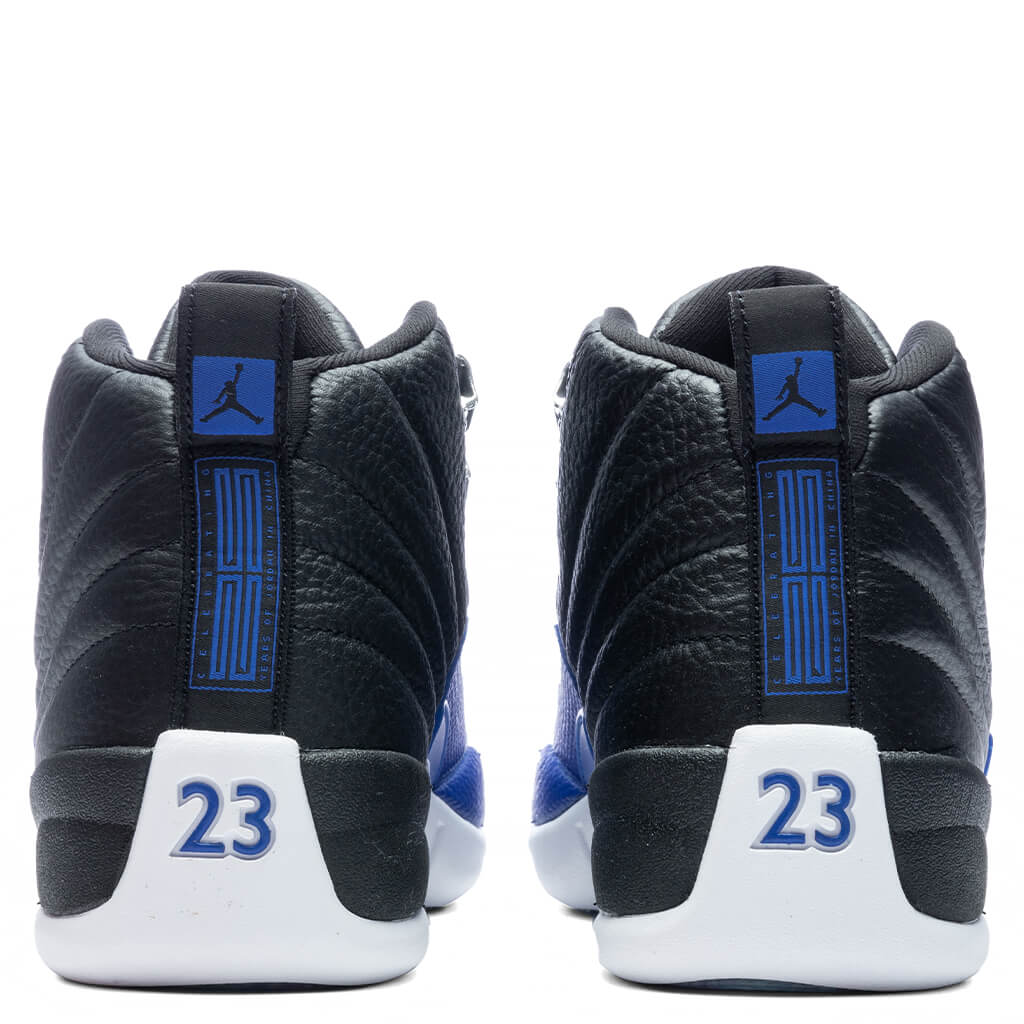 Women's Air Jordan 12 Retro - Black/Hyper Royal/Metallic Silver