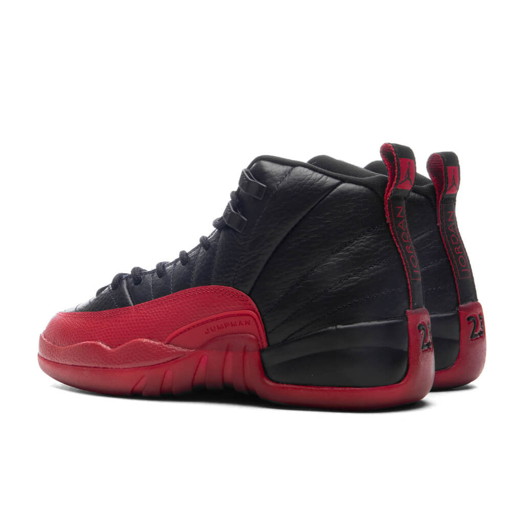 Air Jordan 12 Retro 'Flu Game' (GS) - Black/Varsity Red