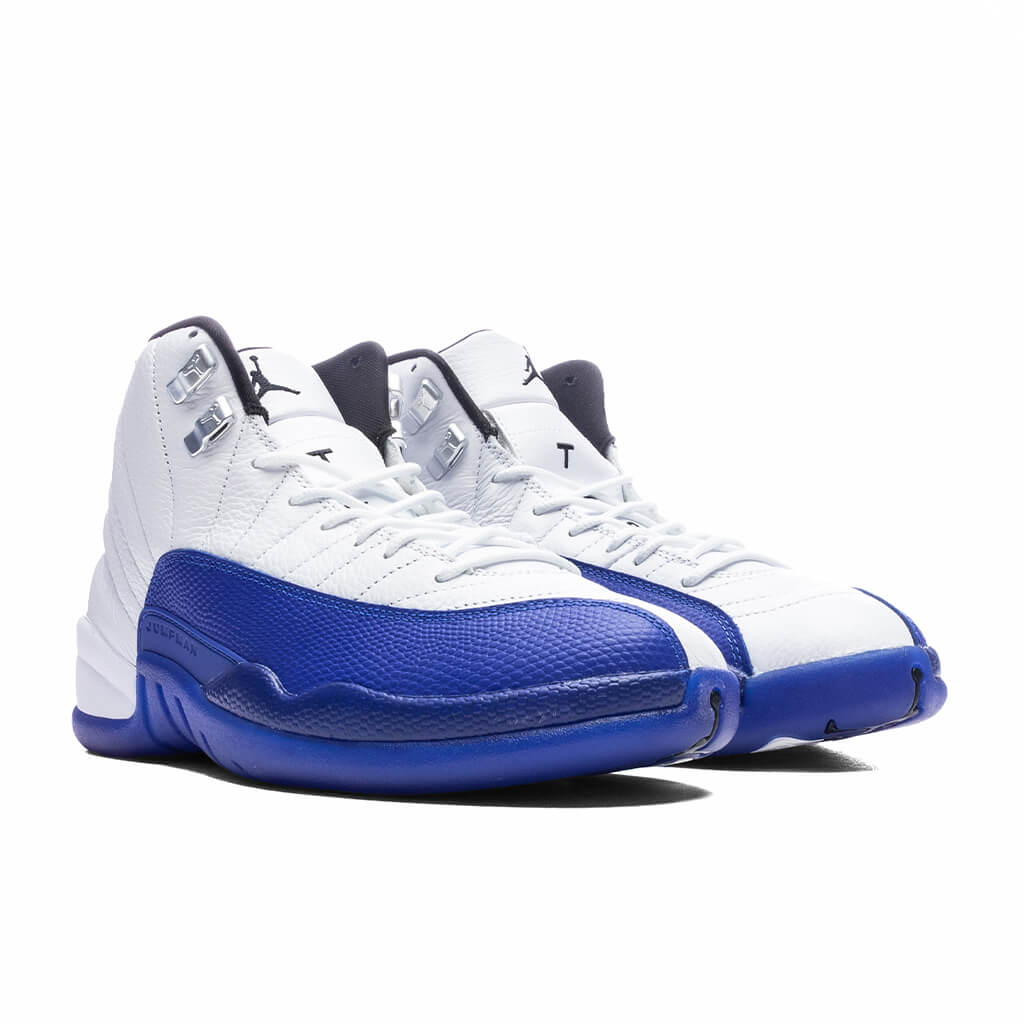 Air Jordan 12 Retro (GS) 'Blueberry' - White/Black/Game Royal