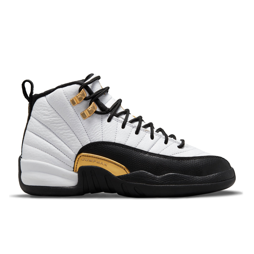 Air Jordan 12 Retro "Royalty Taxi" (GS) - White/Metallic Gold