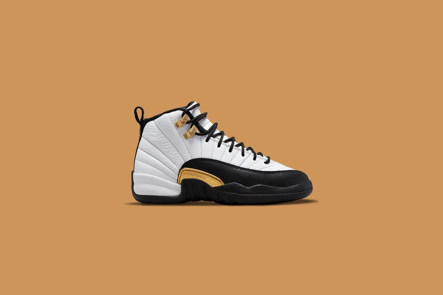 Air Jordan 12 Retro "Royalty Taxi" (GS) - White/Metallic Gold