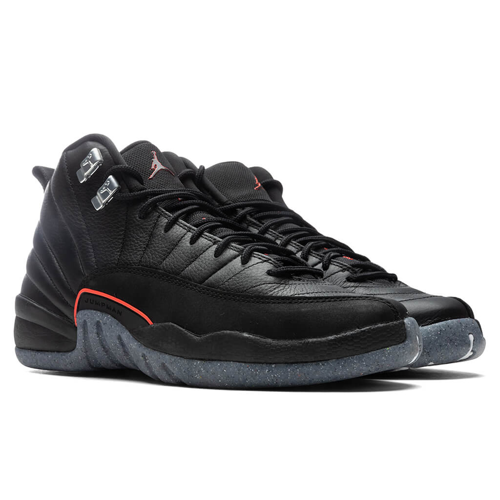 Air Jordan 12 Retro 'Utility' (GS) - Black/Bright Crimson