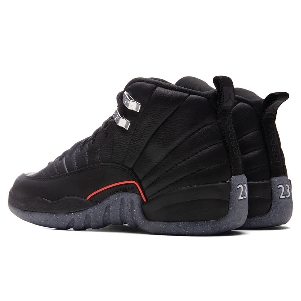 Air Jordan 12 Retro 'Utility' (GS) - Black/Bright Crimson