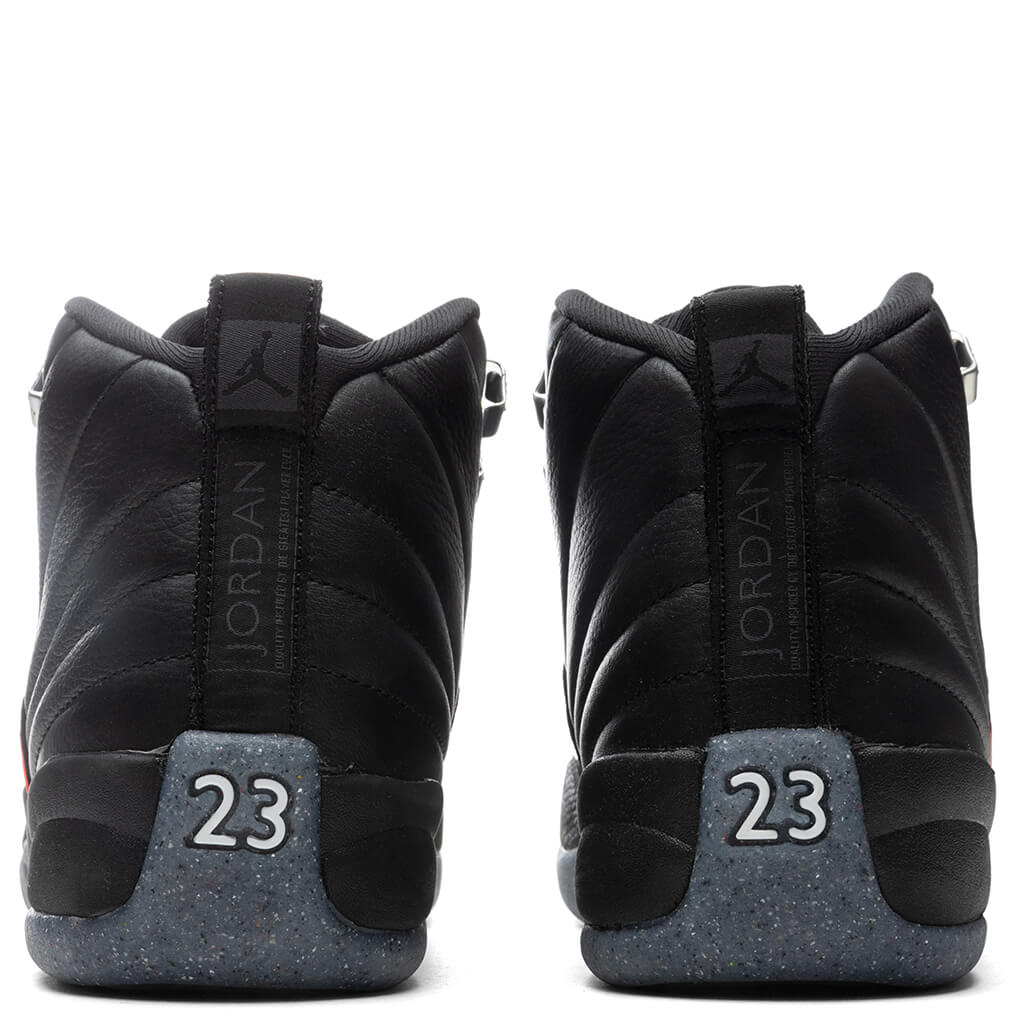 Air Jordan 12 Retro 'Utility' (GS) - Black/Bright Crimson