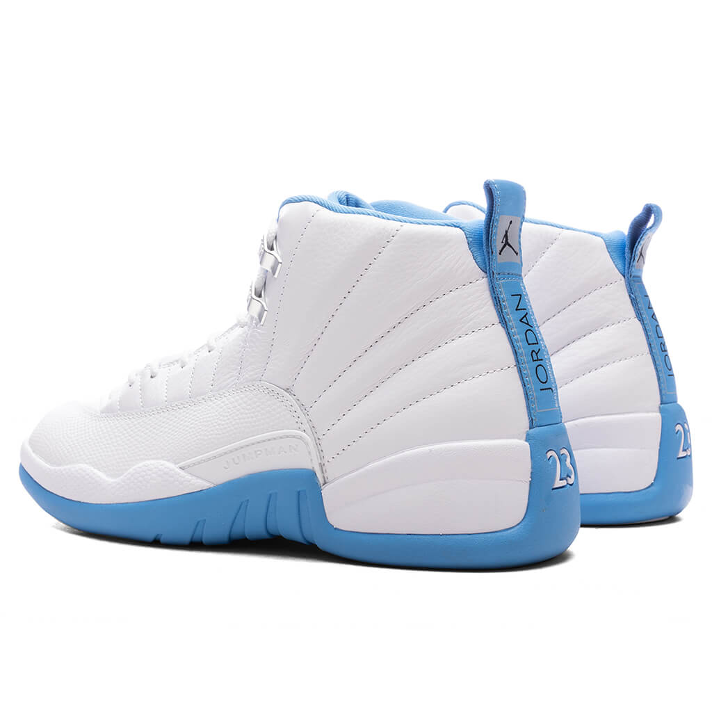Air Jordan 12 Retro 'Melo' - White/University Blue/Metallic Silver
