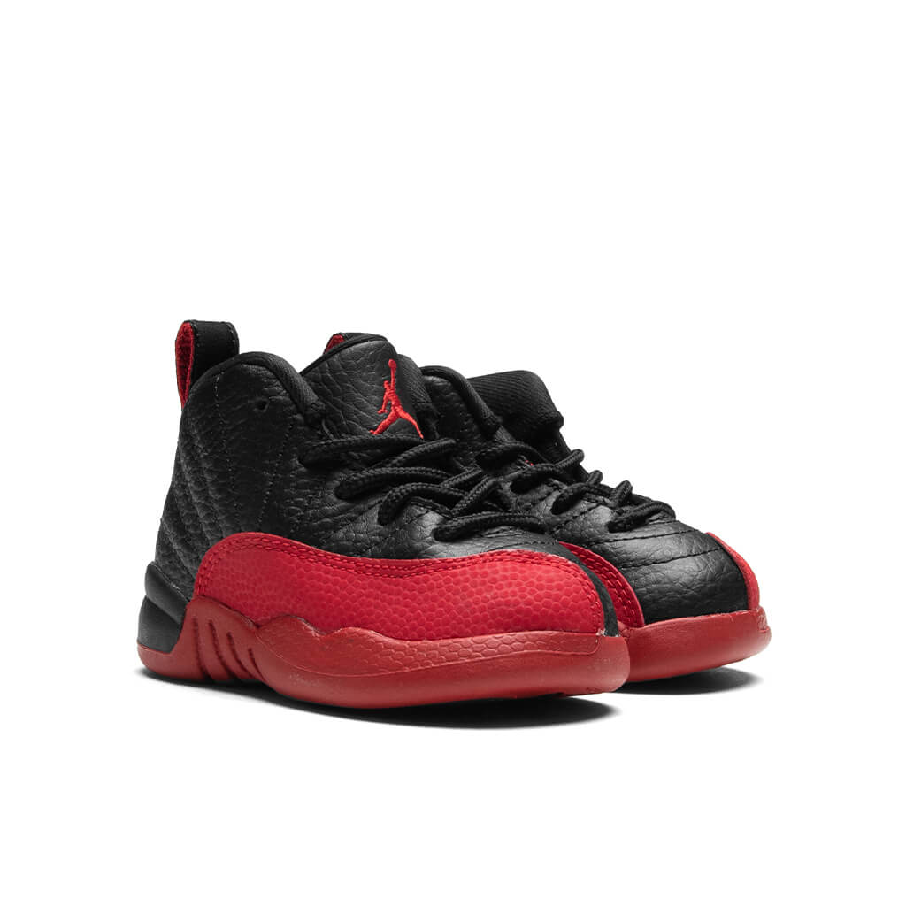 Air Jordan 12 Retro 'Flu Game' (PS) - Black/Varsity Red