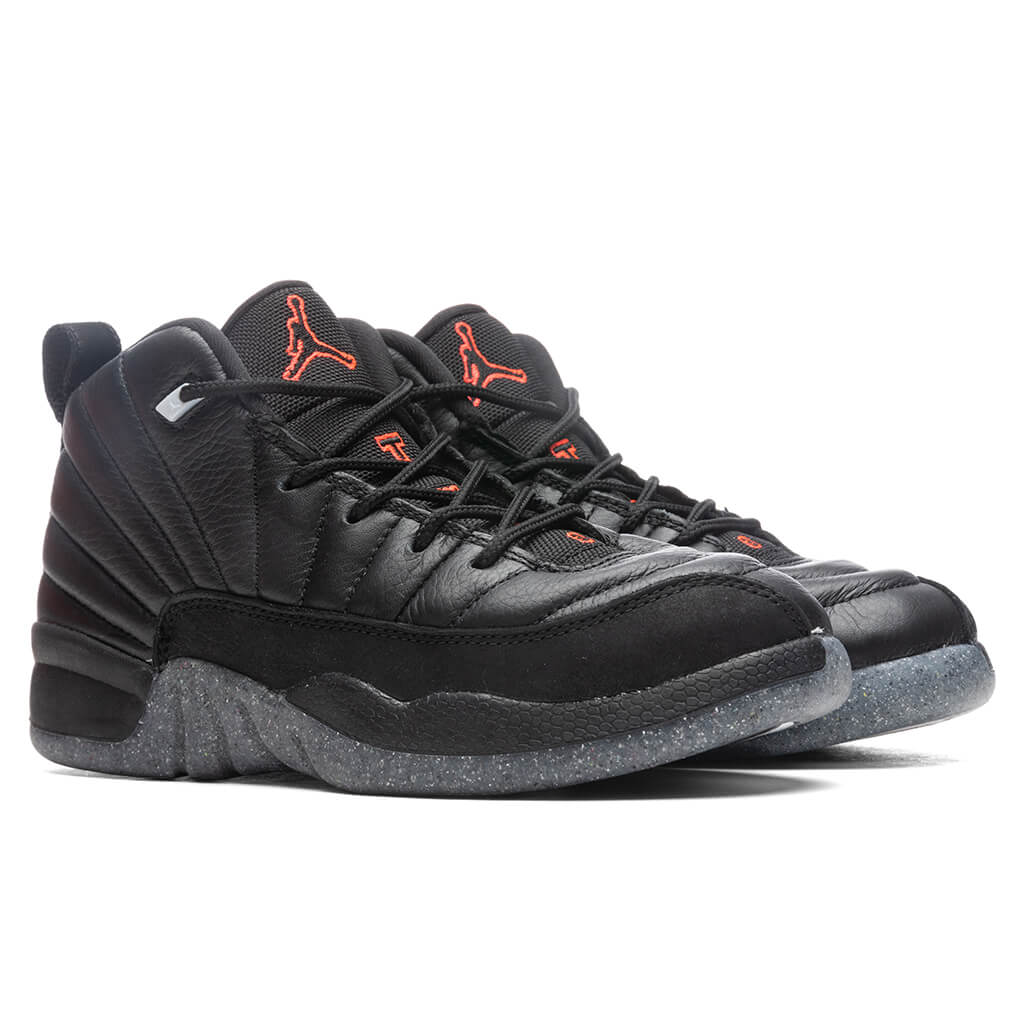 Air Jordan 12 Retro (PS) 'Utility' - Black/Bright Crimson
