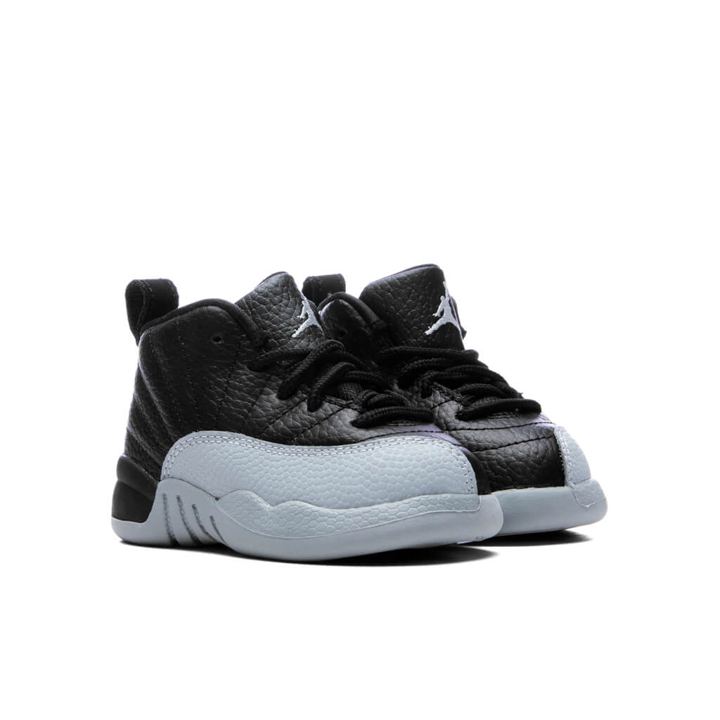 Air Jordan 12 Retro (TD) Barons - Black/Wolf Grey/White