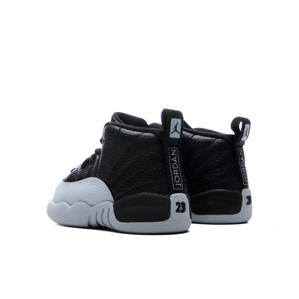 Air Jordan 12 Retro (TD) Barons - Black/Wolf Grey/White