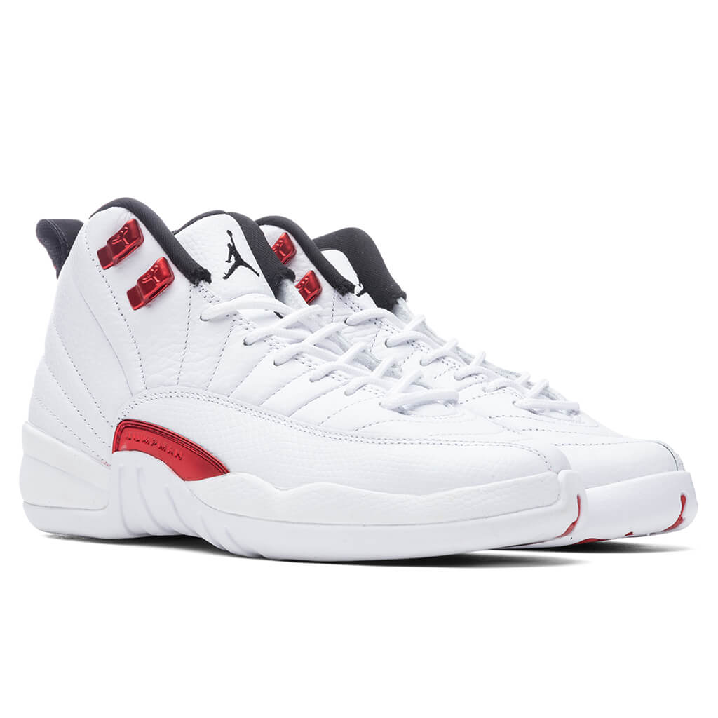 Air Jordan 12 Retro (GS) "Twist" - White/University Red