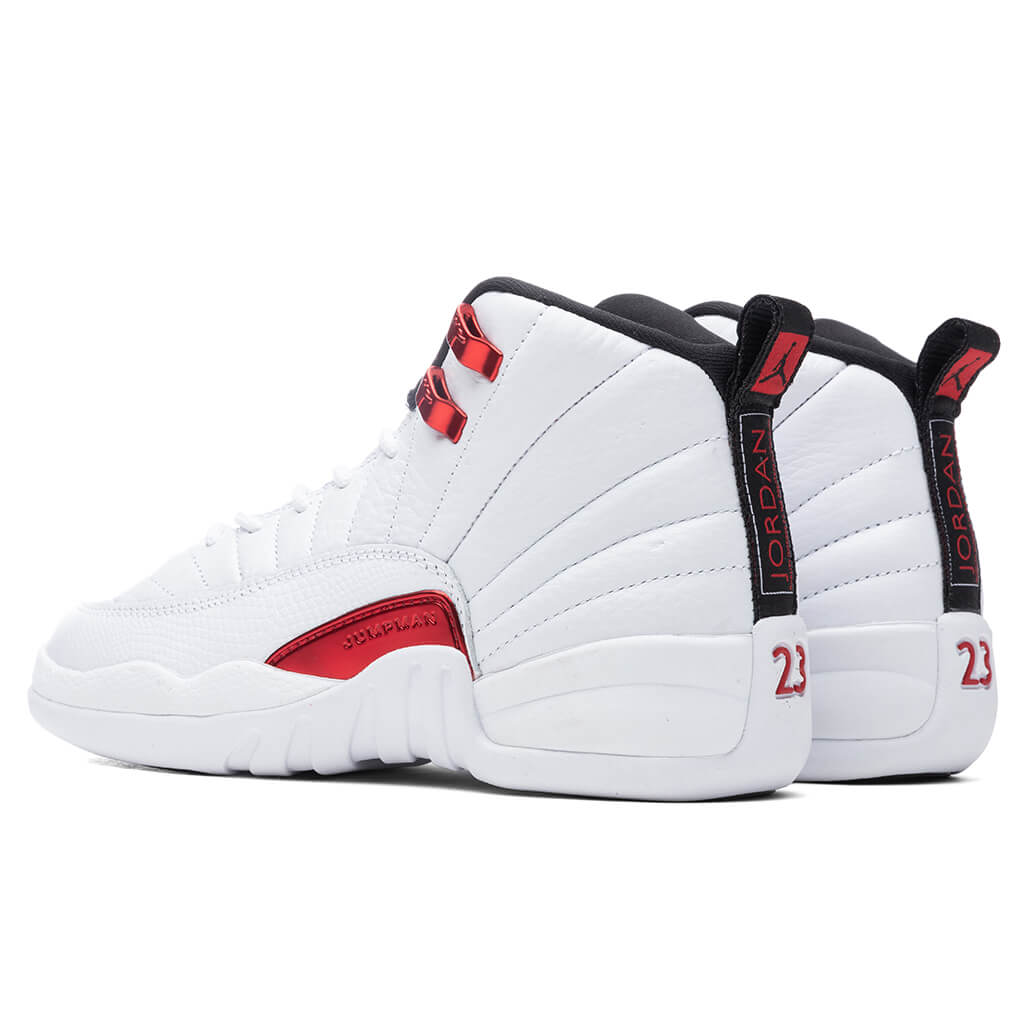 Air Jordan 12 Retro (GS) "Twist" - White/University Red