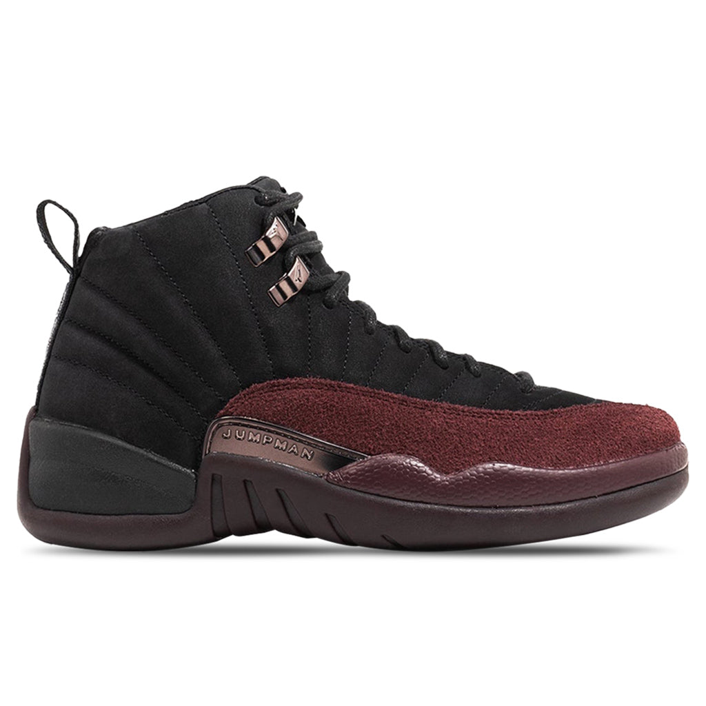 Women's Air Jordan 12 x A Ma Maniére - Black/Burgundy Crush