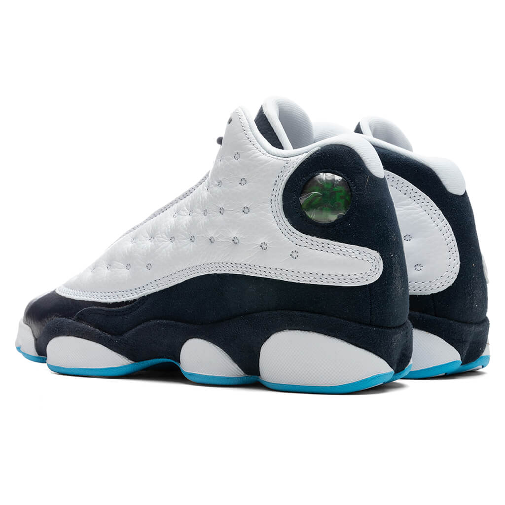Air Jordan 13 Retro (GS) 'Obsidian' - White/Dark Powder Blue