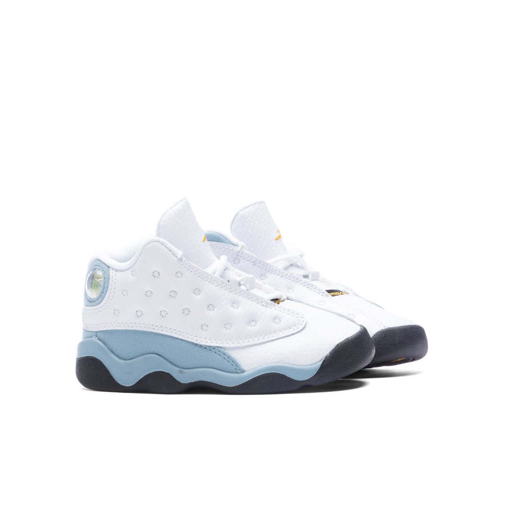 Air Jordan 13 Retro (TD) - White/Yellow Ochre/Blue Grey