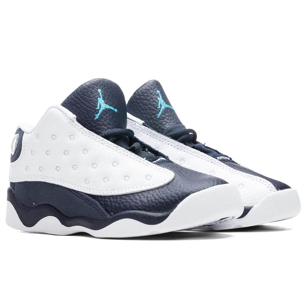 Air Jordan 13 Retro (TD) 'Obsidian' - White/Dark Powder Blue