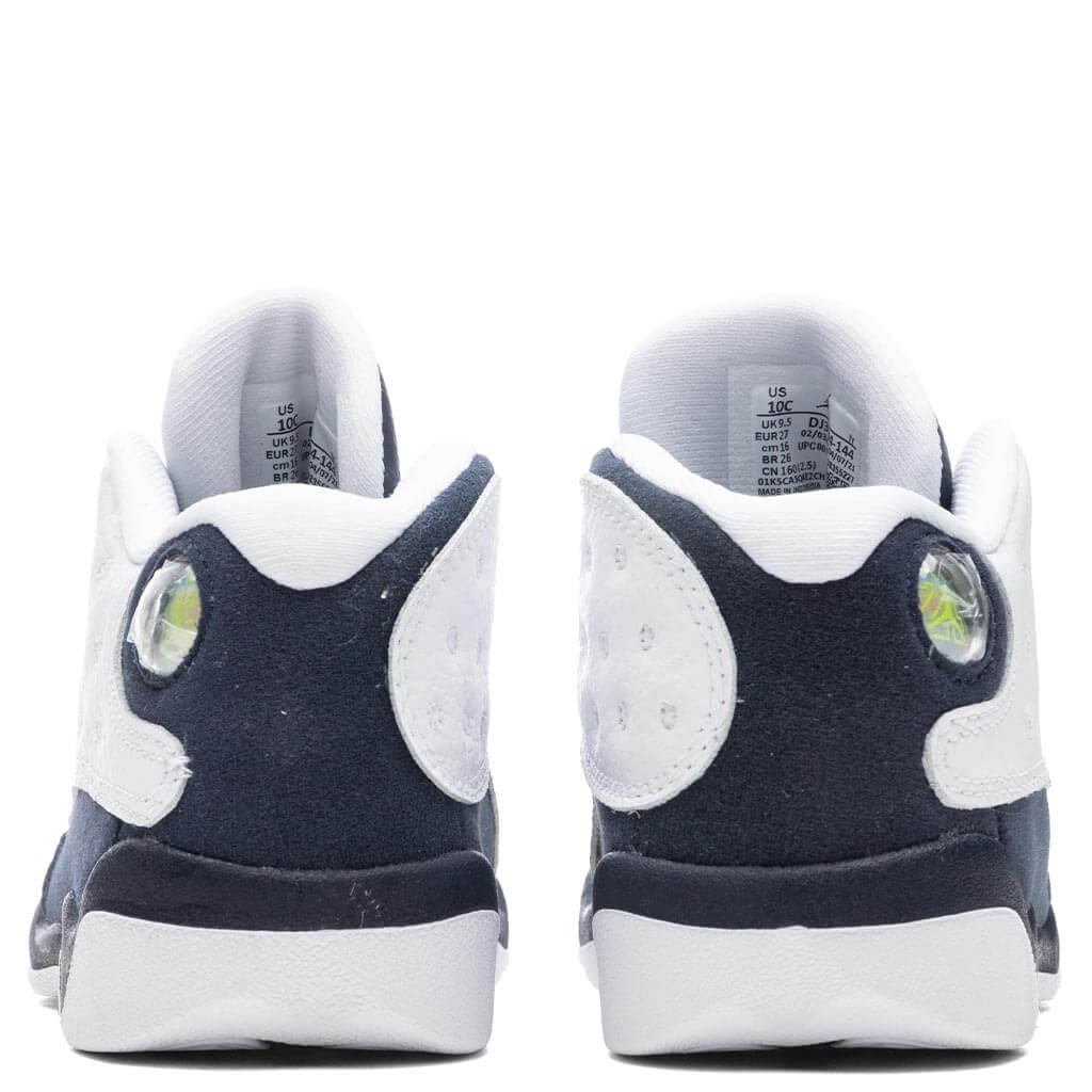 Air Jordan 13 Retro (TD) 'Obsidian' - White/Dark Powder Blue