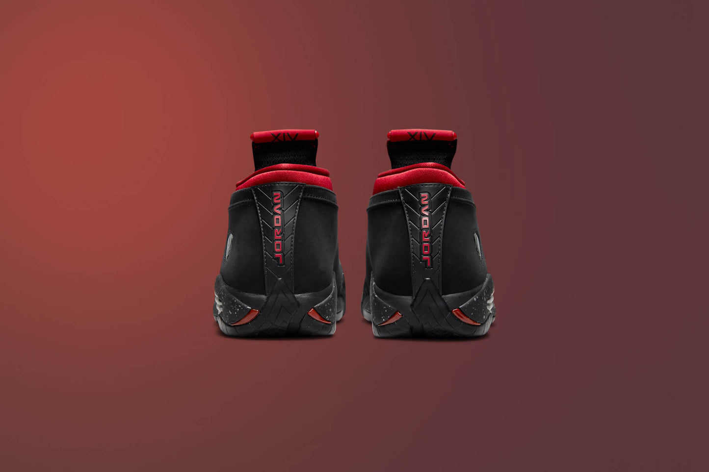 Women's Air Jordan 14 Retro Low 'Red Lipstick' - Black/Gym Red/Metallic Silver